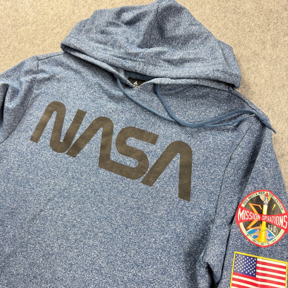 NASA Aldrin Family Foundation Hoodie Sweatshirt Mens Medium Apollo Spacecore‎